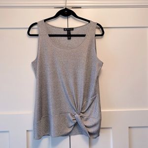 INC sweater tank in silver